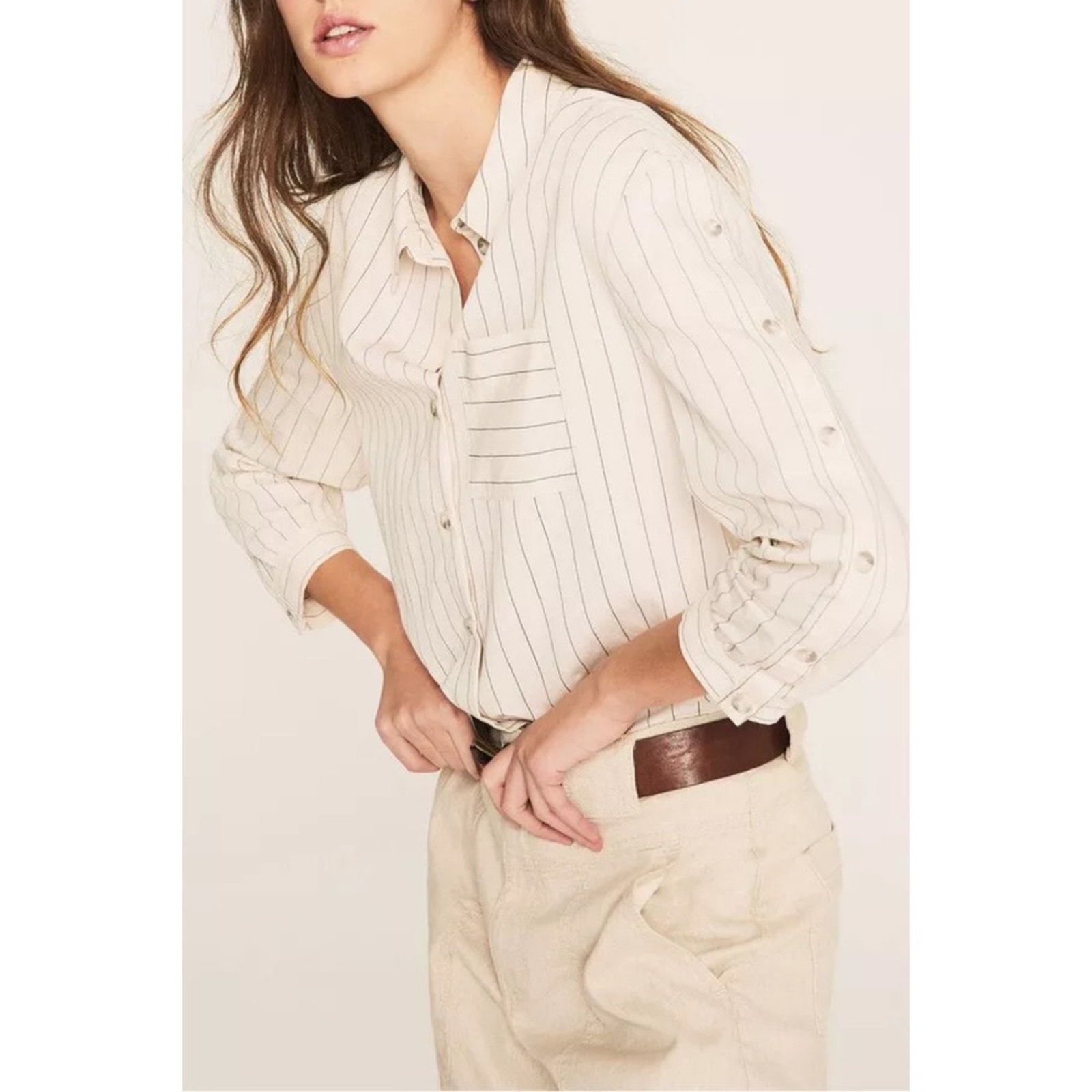 Ba&Sh Shiny Stripe Shirt